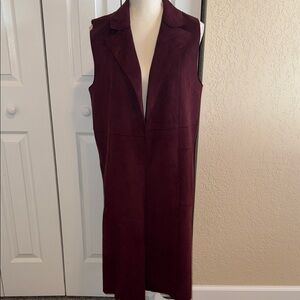 Sleeveless Plum Vest
